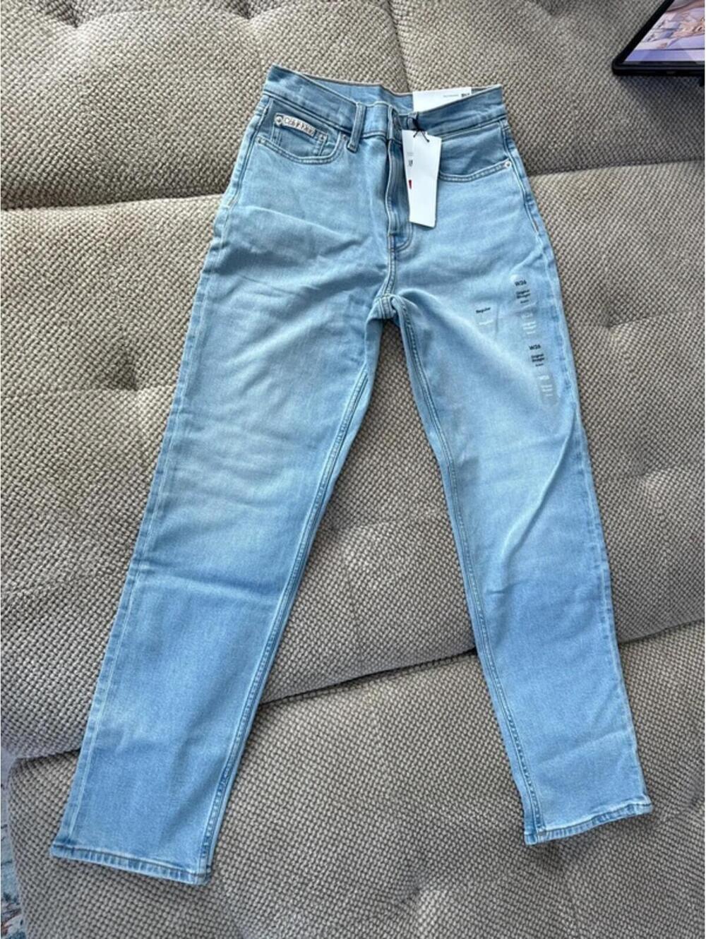Calvin Klein Women's Original Straight Fit Jeans In Blue